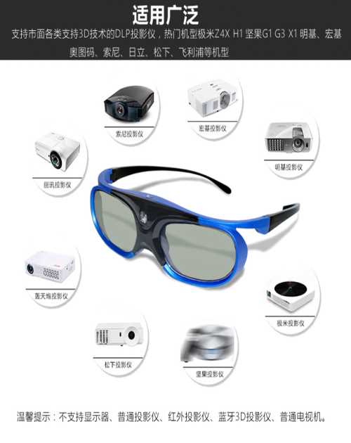 蓝牙快门式3d眼镜厂家-电影院3d眼镜-深圳威科数码科技有限公司