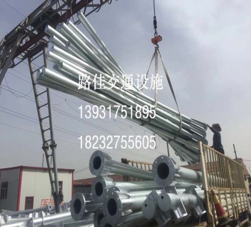 双悬臂标志杆制造 交通标志杆生产厂家 沧州路佳交通设施有限责任公司
